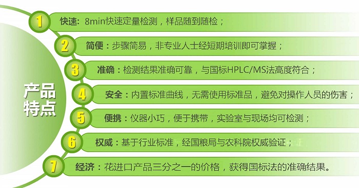 真菌毒素系列熒光定量檢測試紙條產(chǎn)品亮點(diǎn)