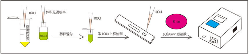 葉酸(VB9)熒光定量快速檢測試紙條樣品檢測 葉酸(VB9)熒光定量快速檢測試紙條樣品檢測